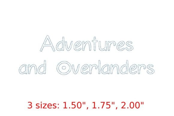 Adventures Bean Stitch Outline Font