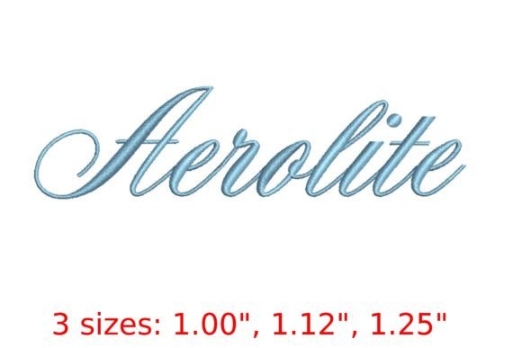 Aerolite Embroidery Font Review