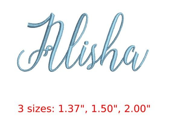Alisha Font: A Creative Embroidery Choice