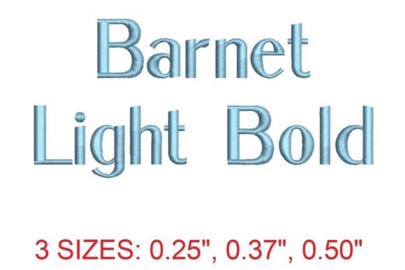 Barnet Light Bold Embroidery Font Review