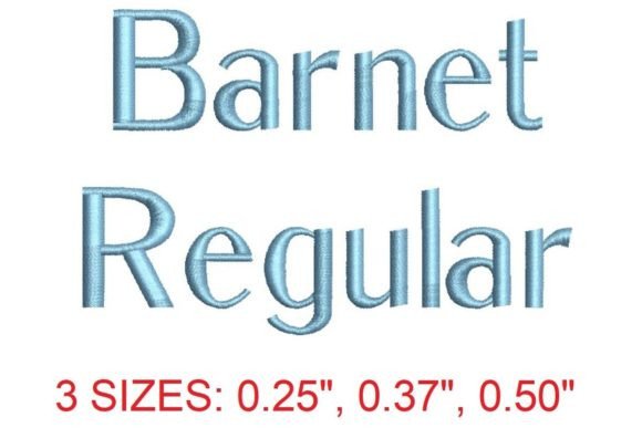 Barnet Regular Embroidery Font Review