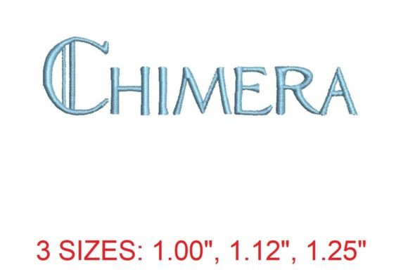 Chimera Embroidery Font Review