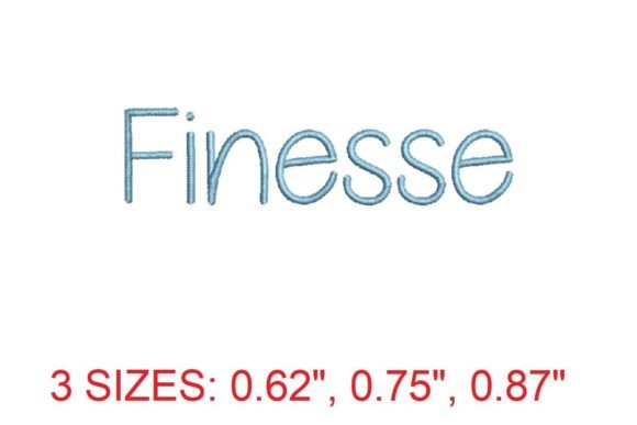 Finesse Embroidery Font Review