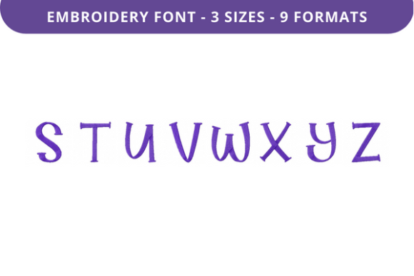 Flat Alfredo Font Uppercase S to Z