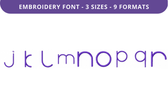 Halo Colony Font Lowercase J to R