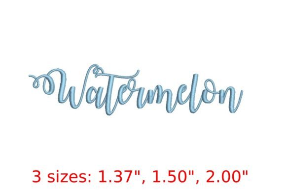 Watermelon Font Embroidery Review